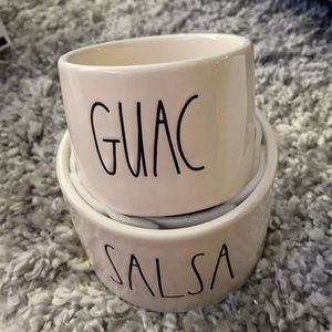 Rae Dunn Guac and Salsa bowls